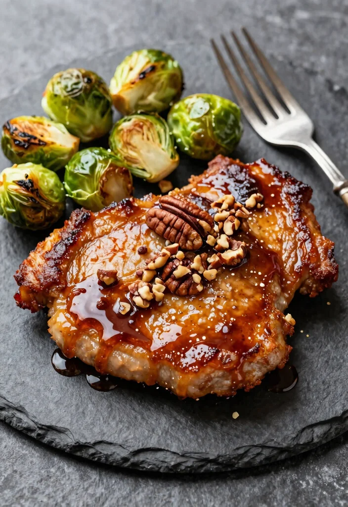 17 Whole30 Pork Chop Recipes for Quick Dinners - 8. Maple Glazed Pork Chops 1