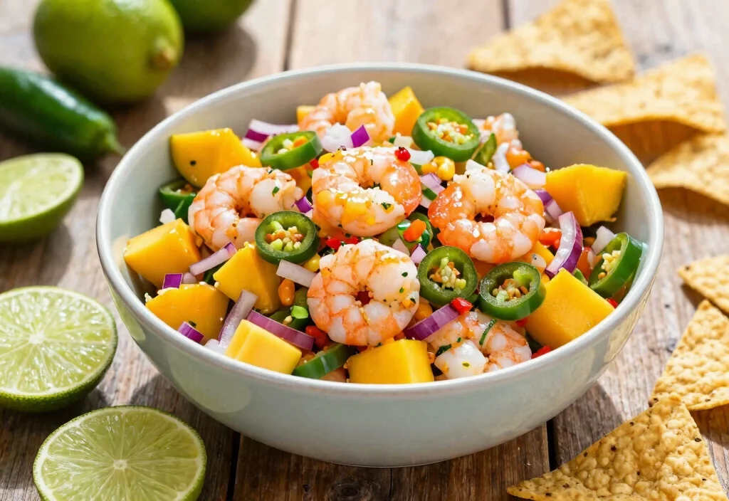 17 Whole30 Shrimp Recipes Fast & Easy - 15. Shrimp and Mango Salsa 1