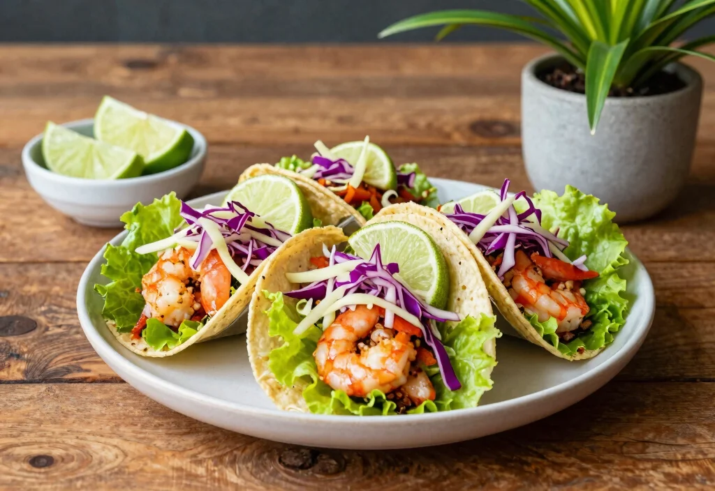 17 Whole30 Shrimp Recipes Fast & Easy - 2. Spicy Shrimp Tacos 1