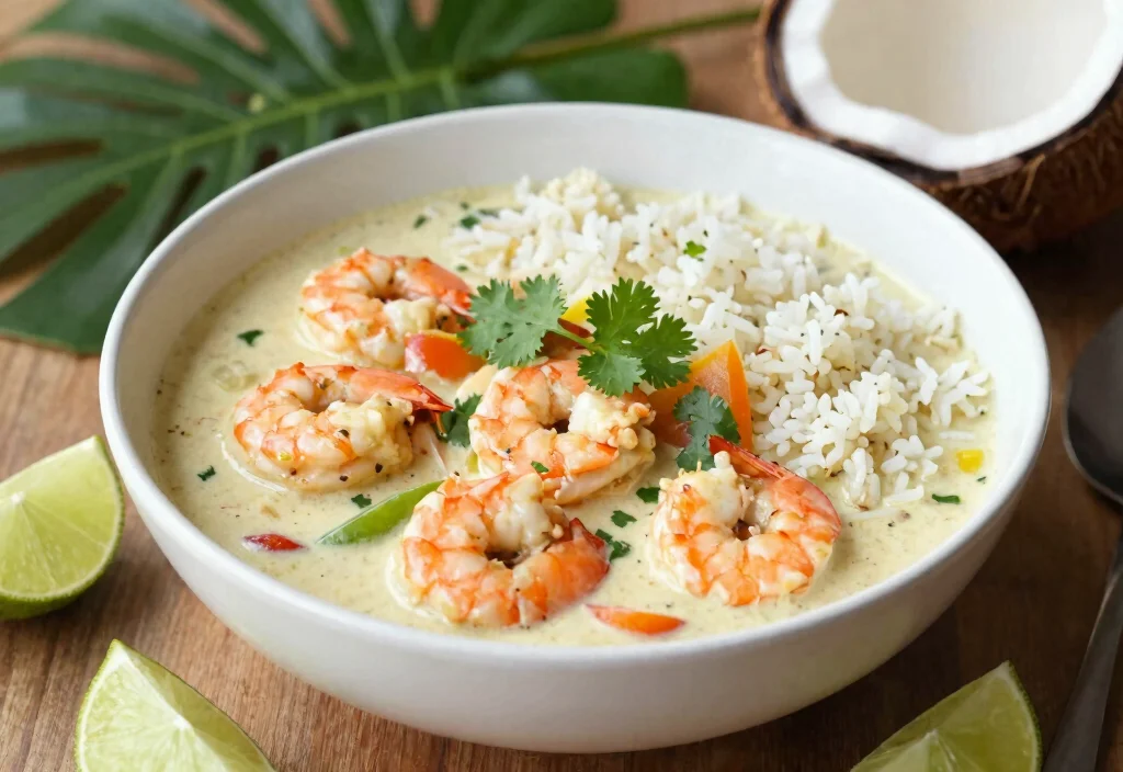 17 Whole30 Shrimp Recipes Fast & Easy - 3. Creamy Coconut Shrimp Curry 1