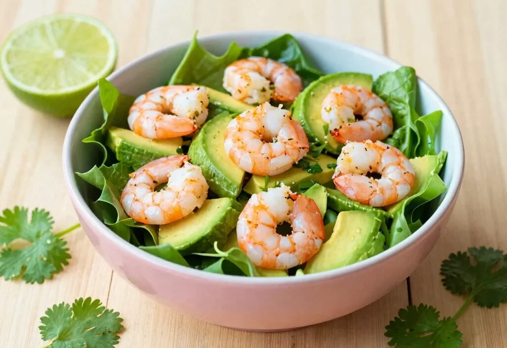 17 Whole30 Shrimp Recipes Fast & Easy - 5. Shrimp and Avocado Salad 1