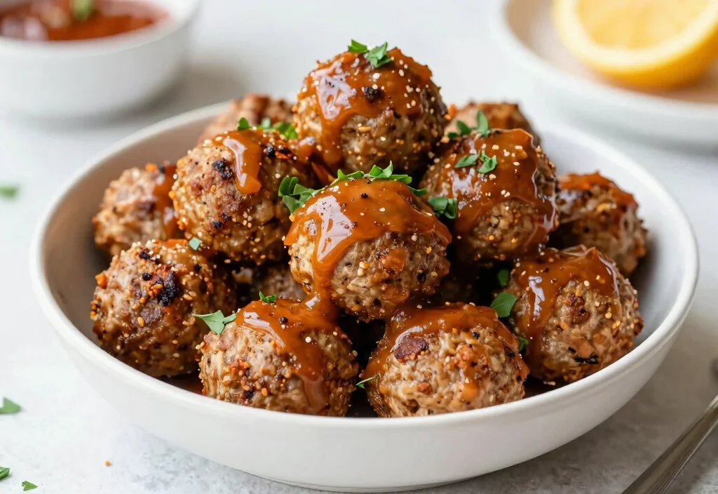 18 Whole30 Air Fryer Recipes Crispy & Healthy - 13. Air Fryer Spicy Turkey Meatballs 1