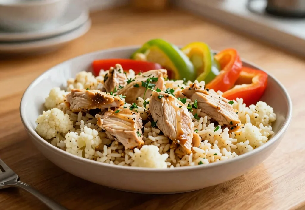 18 Whole30 Chicken Breast Recipes Quick & Healthy - 14. Whole30 Chicken and Cauliflower Rice 1