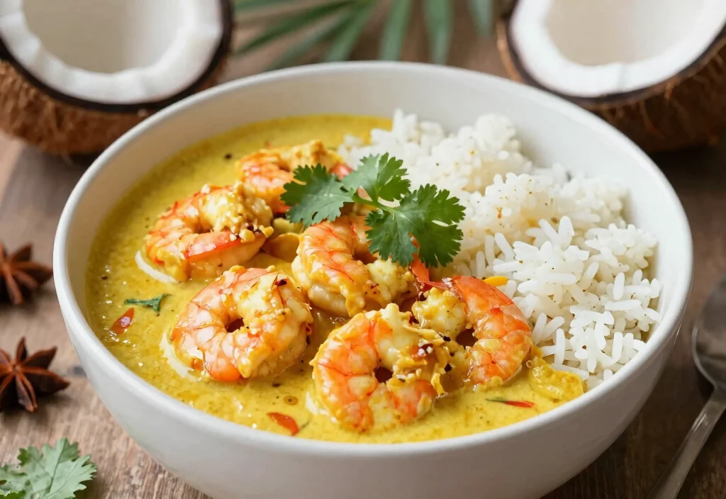 18 Whole30 Fish Recipes for Lighter Options - 5. Coconut Curry Shrimp 1