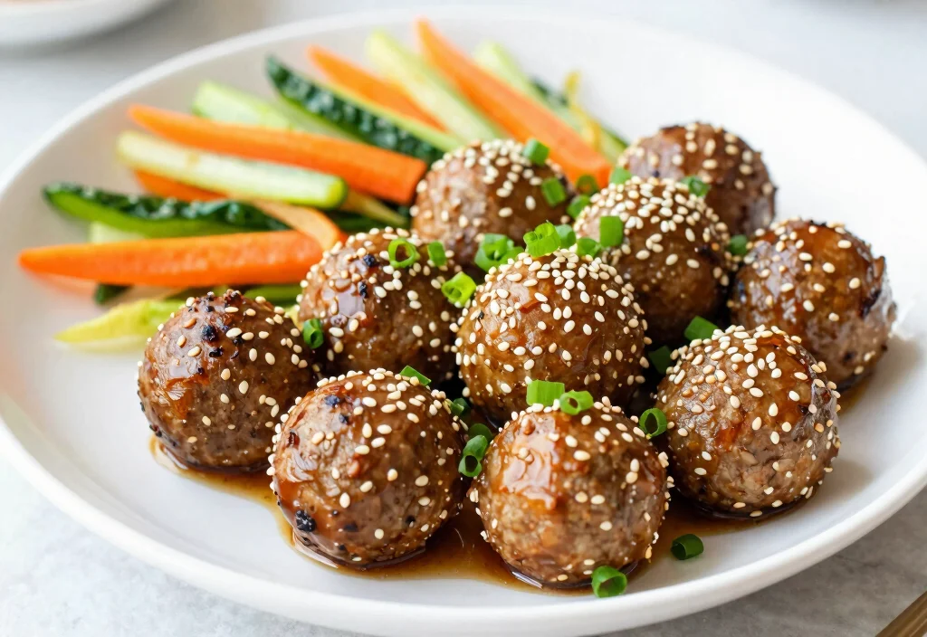 18 Whole30 Meatball Recipes Versatile & Tasty - 18. Asian Sesame Meatballs 1