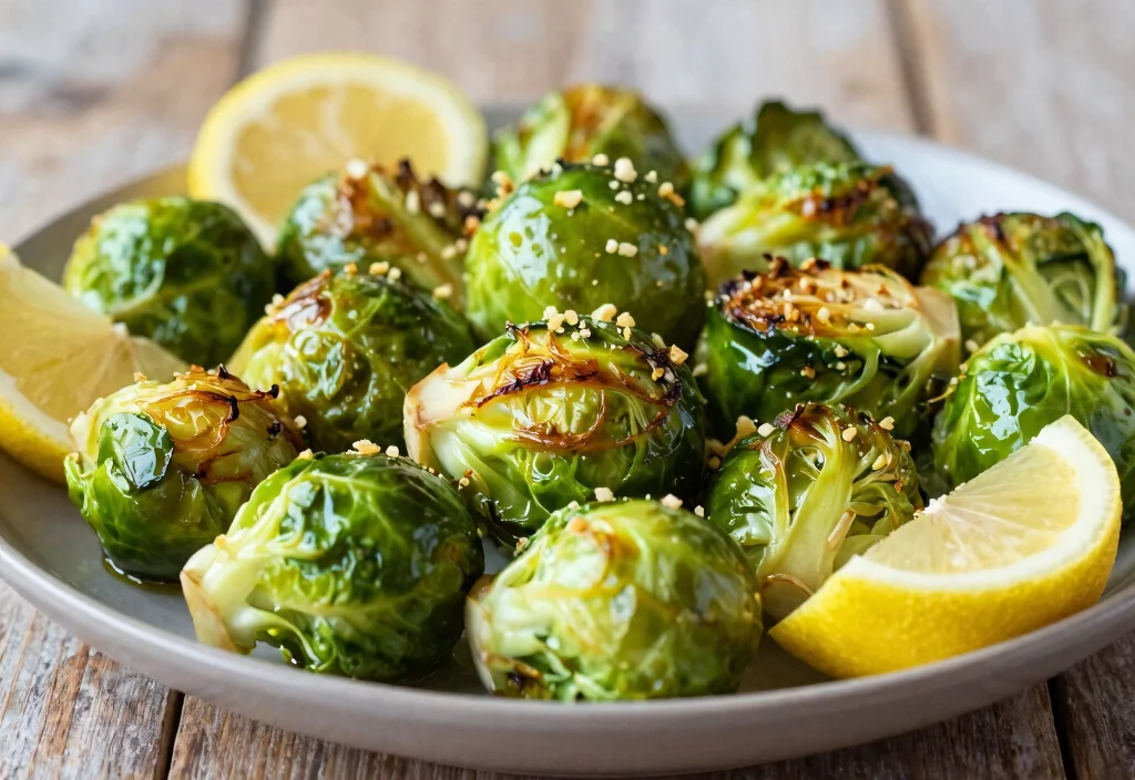 18 Whole30 Oven Recipes for Hands-Off Cooking - 3. Garlic Lemon Roasted Brussels Sprouts 1
