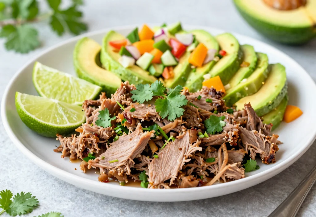 18 Whole30 Pulled Pork Recipes from Slow Cooker - 13. Cilantro-Lime Pulled Pork 1