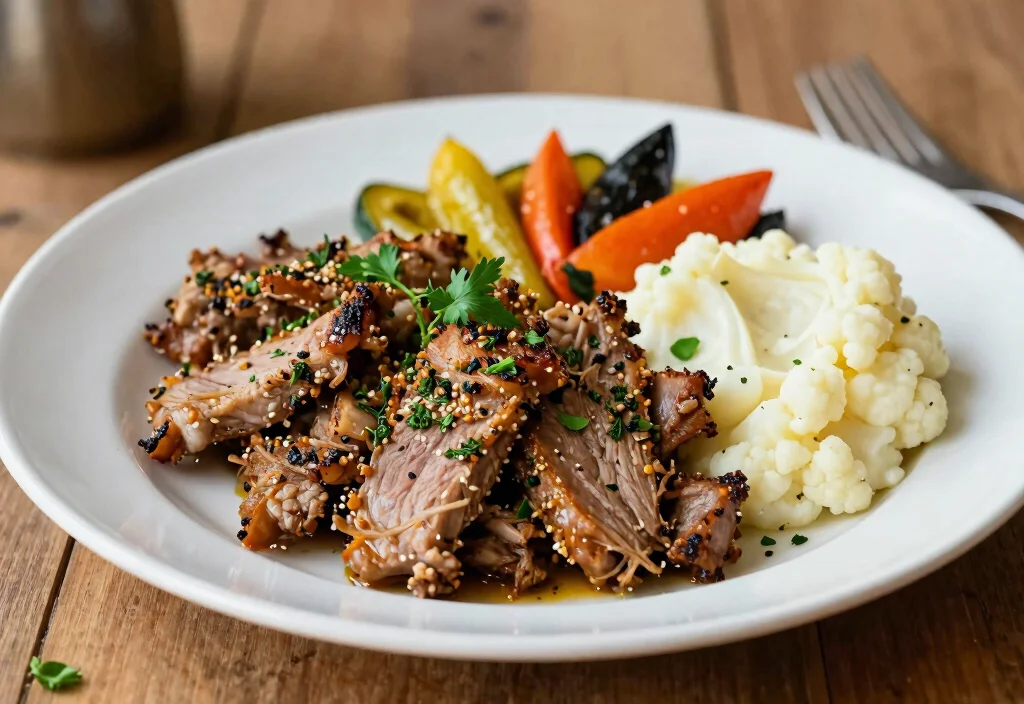 18 Whole30 Pulled Pork Recipes from Slow Cooker - 14. Herb-Crusted Pulled Pork 1