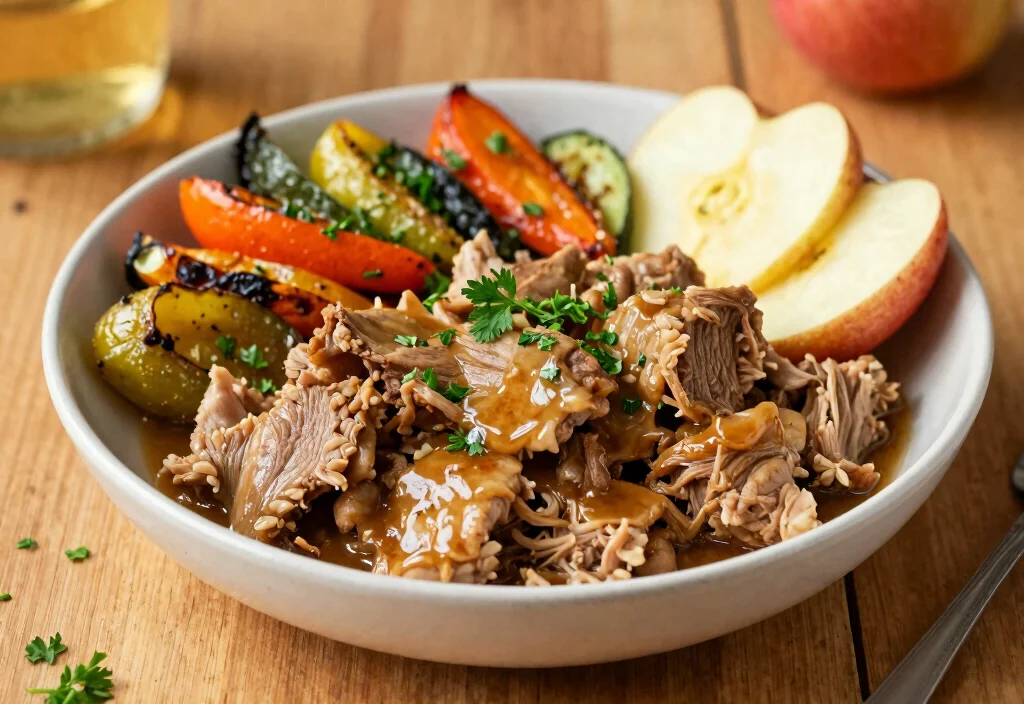 18 Whole30 Pulled Pork Recipes from Slow Cooker - 3. Apple Cider Vinegar Pulled Pork 1