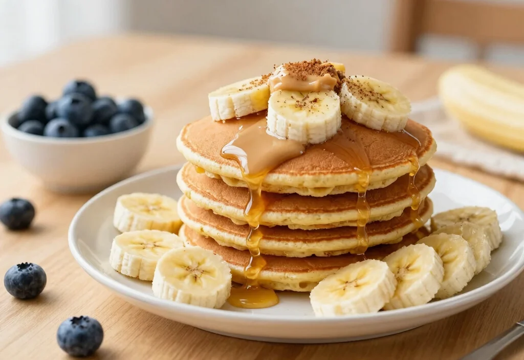 19 Whole30 Breakfast Recipes to Start Your Day - 5. Banana Pancakes with Almond Butter 1