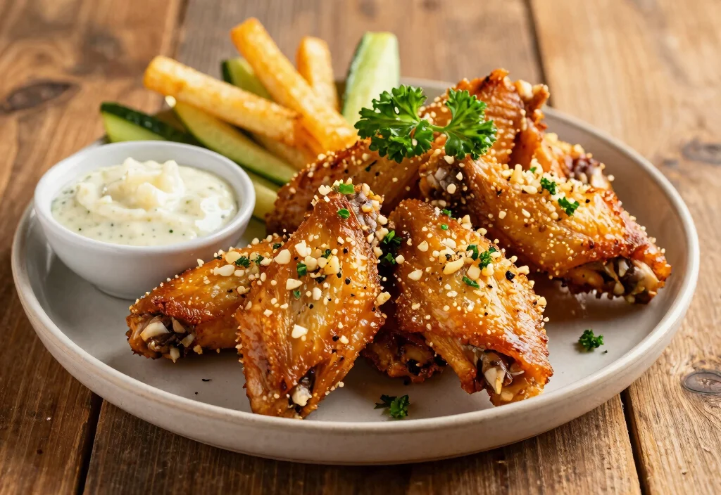 19 Whole30 Chicken Wing Recipes for Party Perfect - 13. Garlic Parmesan Whole30 Chicken Wings 1