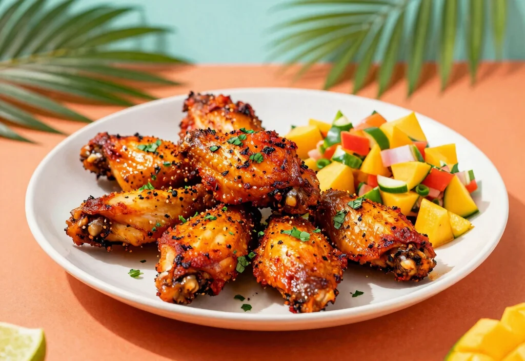 19 Whole30 Chicken Wing Recipes for Party Perfect - 18. Jerk Spice Whole30 Chicken Wings 1