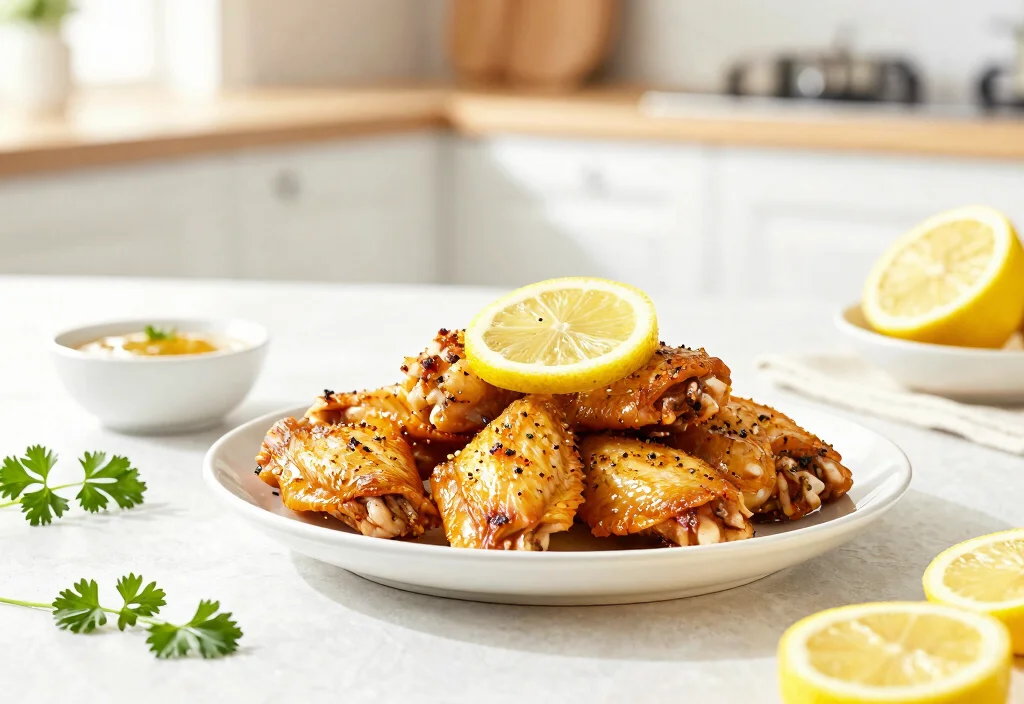 19 Whole30 Chicken Wing Recipes for Party Perfect - 3. Lemon Pepper Whole30 Chicken Wings 1