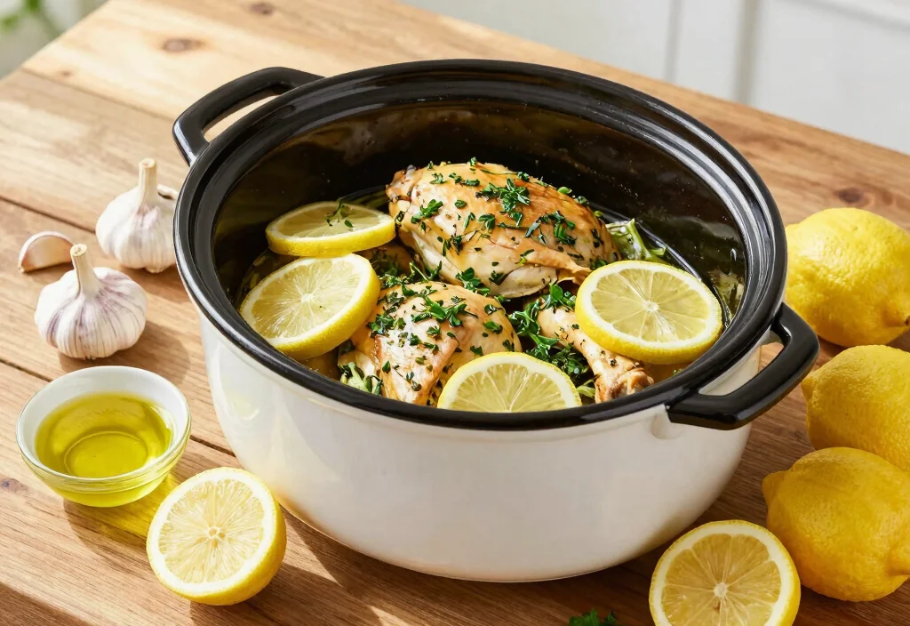 19 Whole30 Crockpot Recipes for Busy Families - 1. Lemon Herb Chicken 1