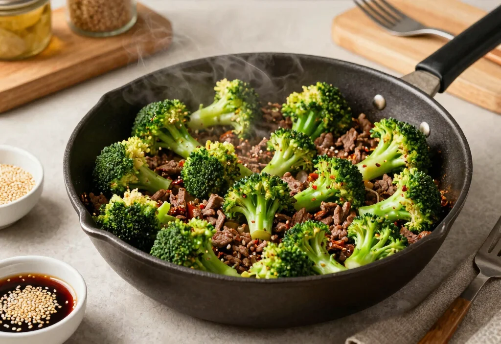 19 Whole30 Ground Beef Recipes Easy & Satisfying - 6. One-Pan Beef and Broccoli 1