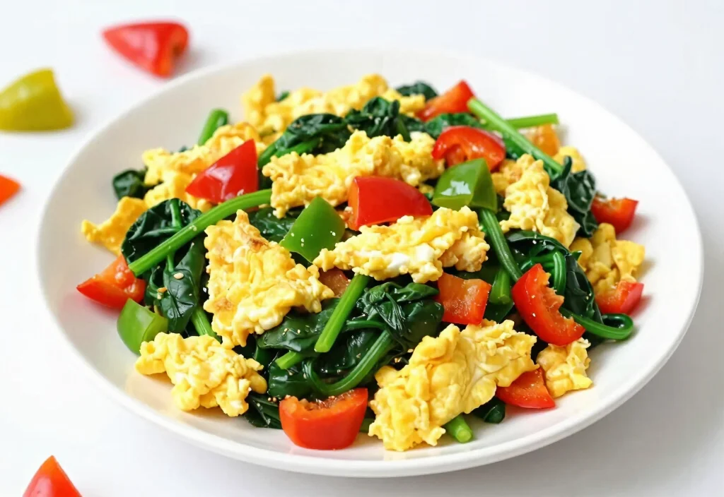 19 Whole30 Stir Fry Recipes Quick & Colorful - 14. Veggie and Egg Stir Fry 1