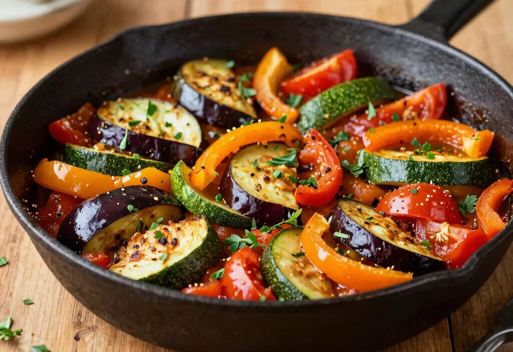 19 Whole30 Stovetop Recipes Quick & Easy - 11. Ratatouille Skillet 1