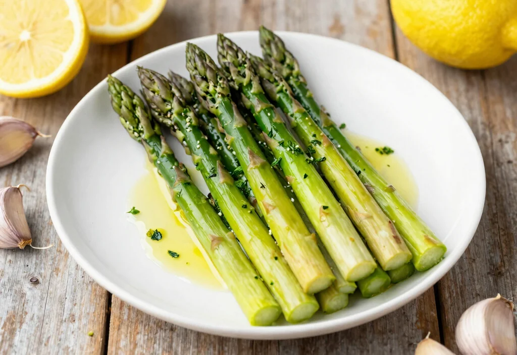 19 Whole30 Stovetop Recipes Quick & Easy - 14. Garlic Lemon Asparagus 1