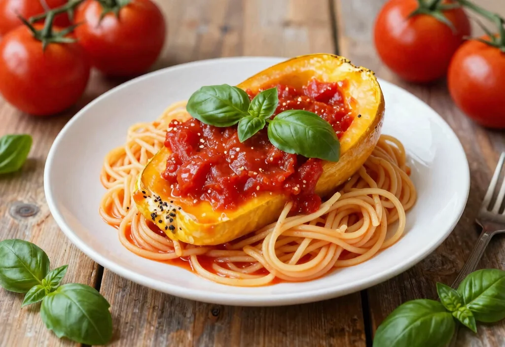 19 Whole30 Stovetop Recipes Quick & Easy - 19. Spaghetti Squash with Tomato Sauce 1