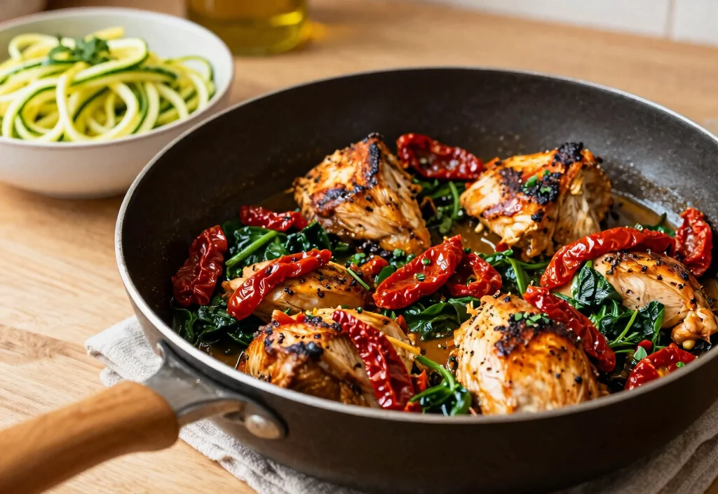 20 Whole30 Chicken Recipes Every Home Cook Needs - 10. Tuscan Chicken Skillet 1