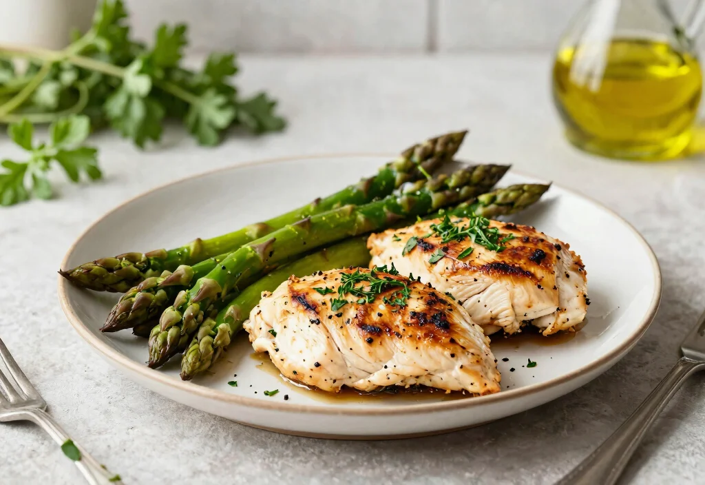 20 Whole30 Chicken Recipes Every Home Cook Needs - 8. Herbed Chicken with Asparagus 1