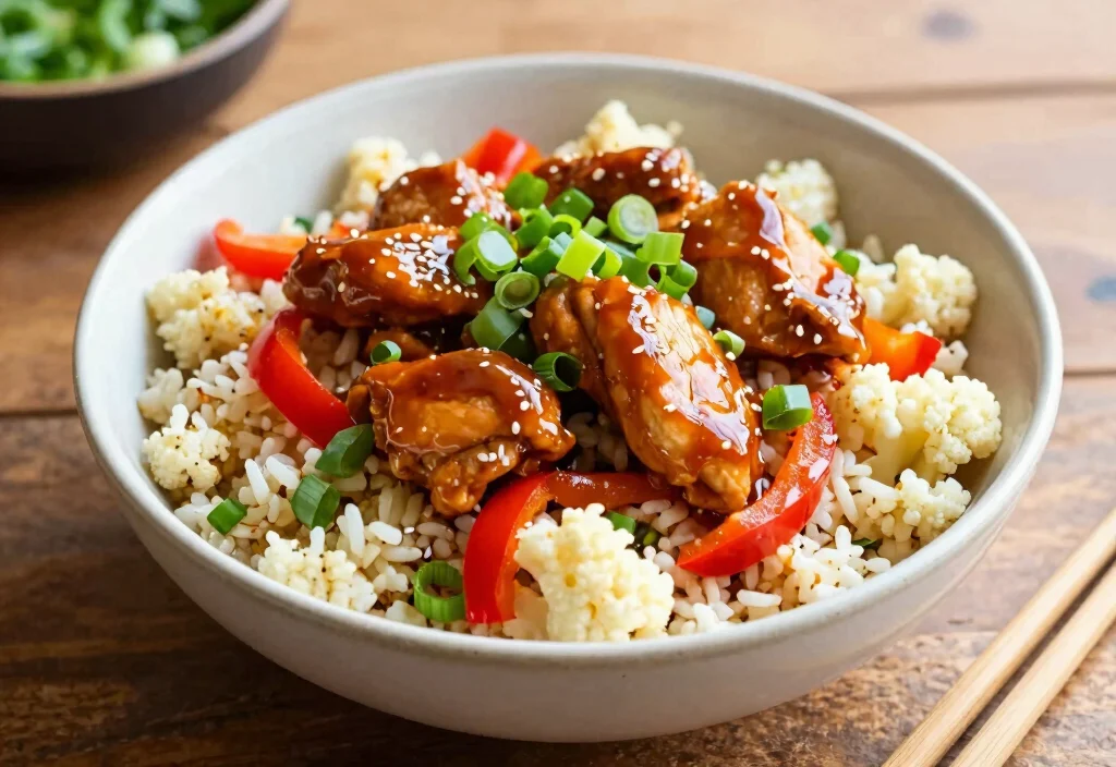 20 Whole30 Instant Pot Recipes: Set It and Forget It - 10. Teriyaki Chicken Cauliflower Rice Bowl 1