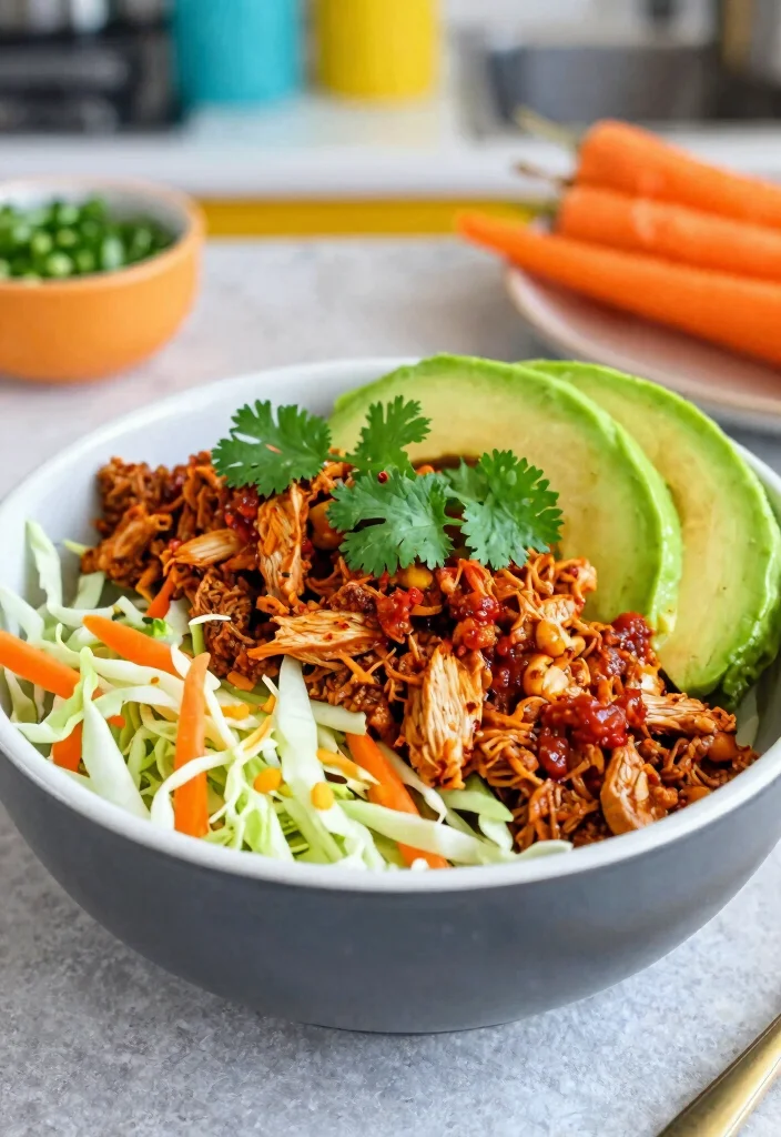 20 Whole30 Taco Bowl Recipes Easy Assembly - 13. Thai-Inspired Taco Bowl 1