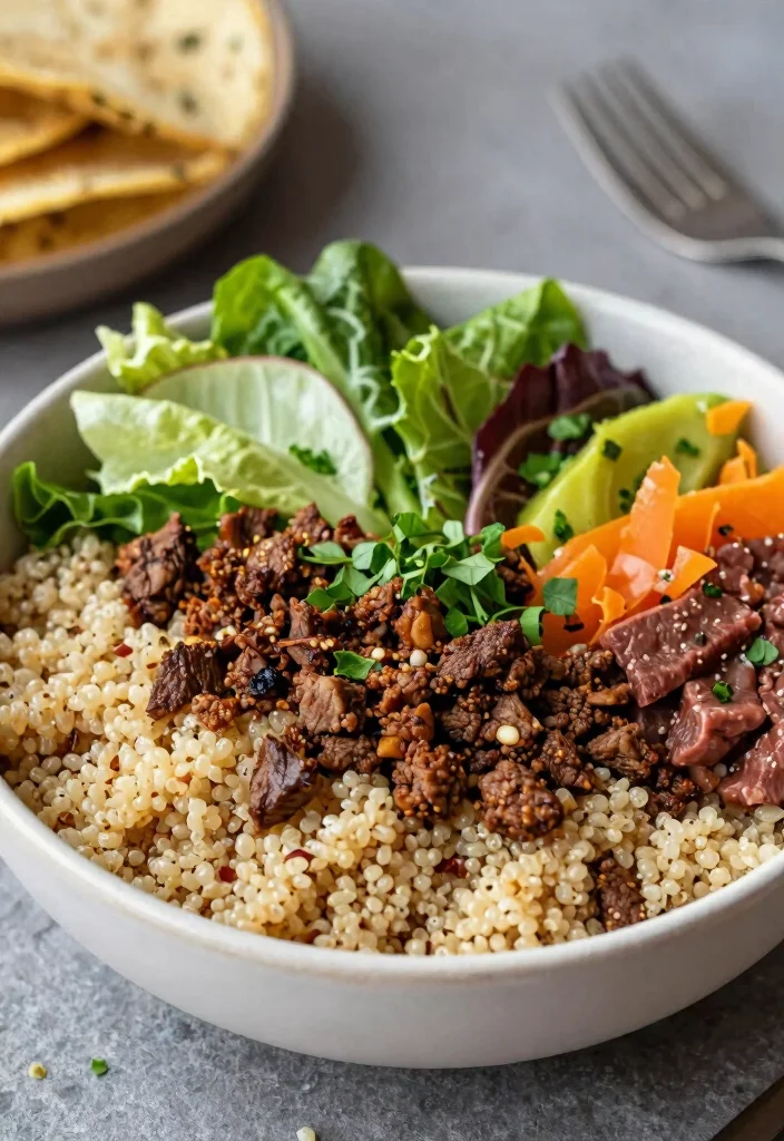 20 Whole30 Taco Bowl Recipes Easy Assembly - 18. Taco Bowl with Quinoa 1