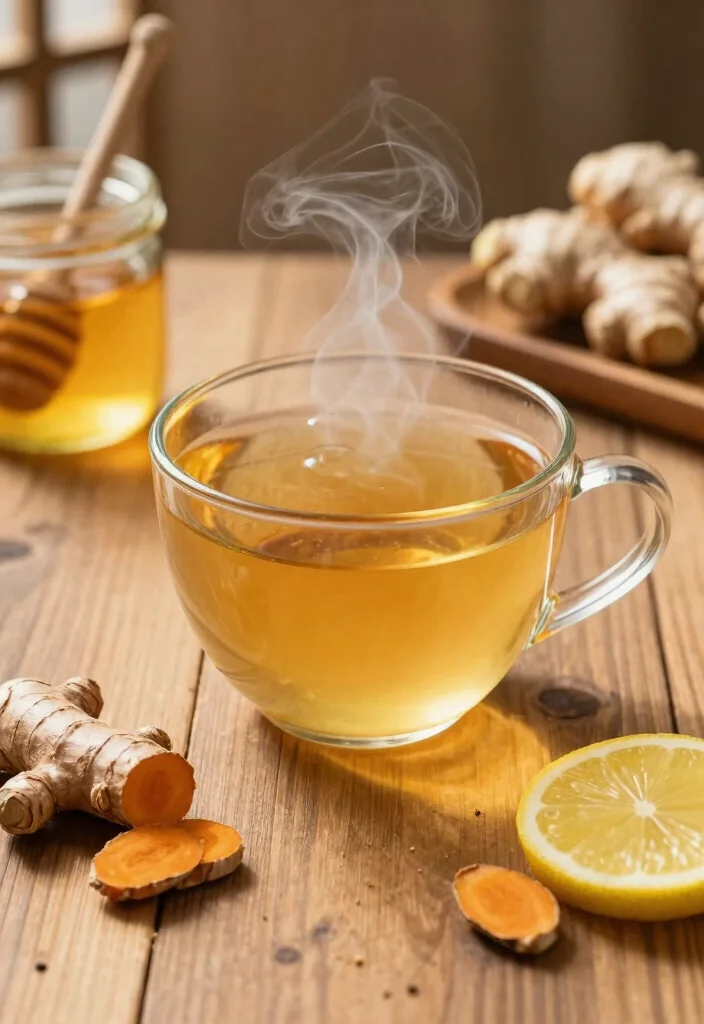 10 Anti-Inflammatory Juice Recipes with Turmeric and Ginger - 10. Detoxifying Turmeric Ginger Herbal Tea 1