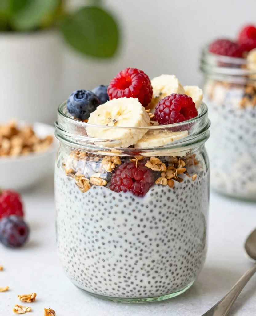 10 Balanced Vegetarian Meal Plan Ideas for Weight Loss Success - 10. Chia Seed Pudding 1