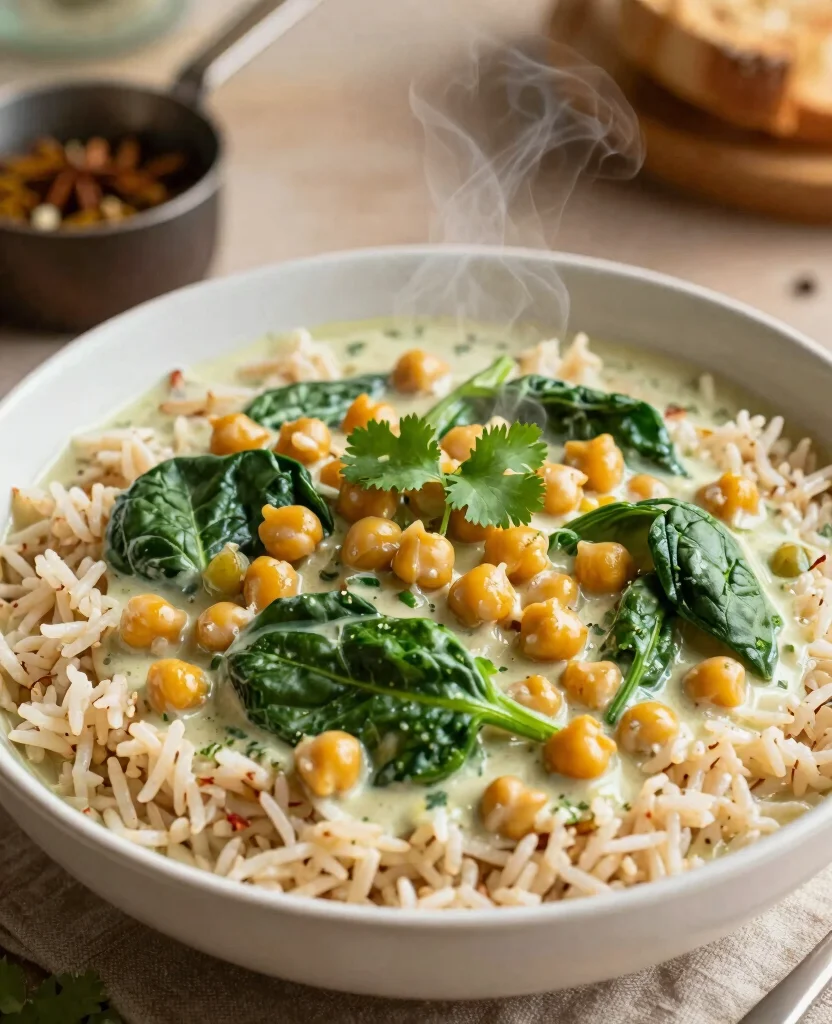10 Balanced Vegetarian Meal Plan Ideas for Weight Loss Success - 4. Chickpea & Spinach Curry 1