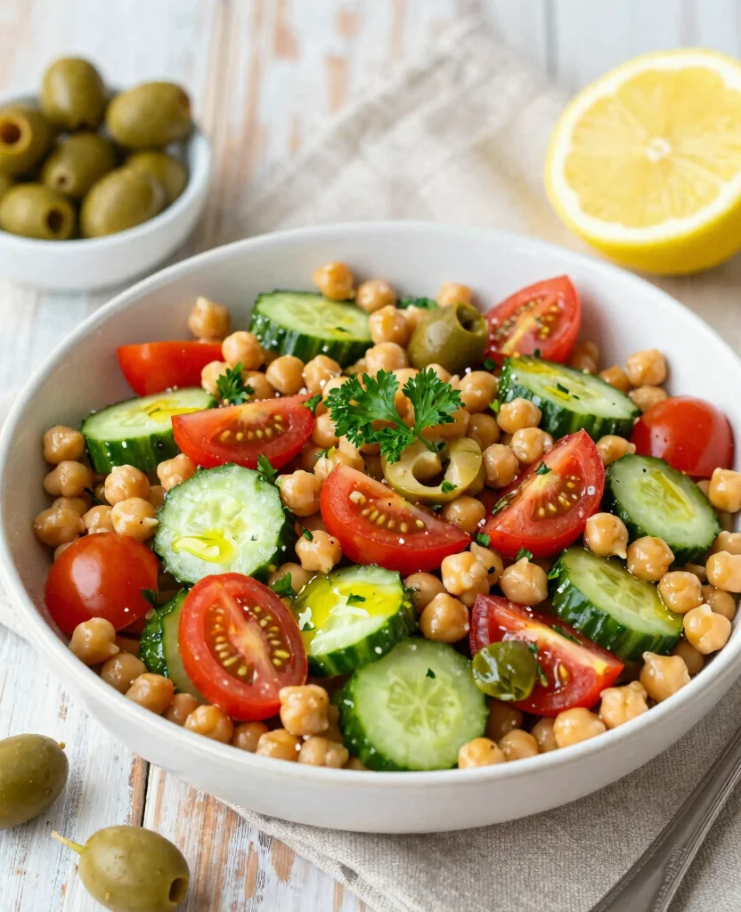 10 Balanced Vegetarian Meal Plan Ideas for Weight Loss Success - 8. Mediterranean Chickpea Salad 1