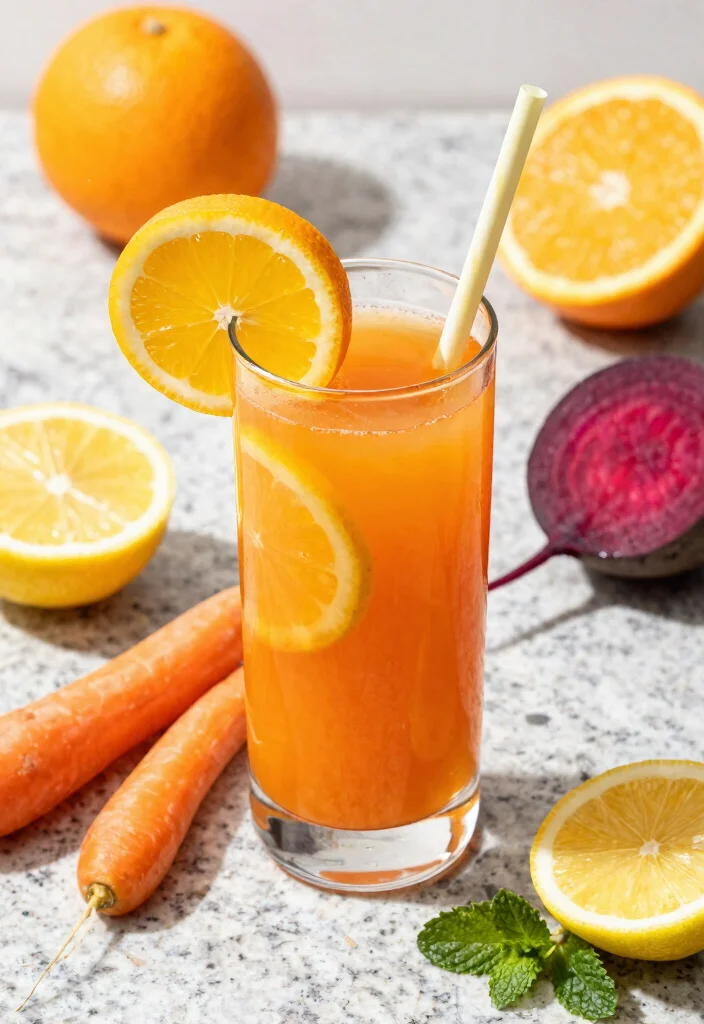 10 Detoxifying Juice Recipes with Beetroot and Carrot - 2. Citrus Beet and Carrot Refresher 1