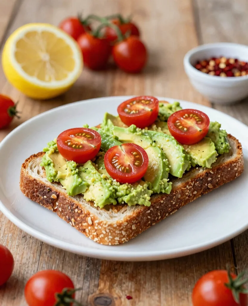 10 Easy Vegetarian Brunch Recipes for Lazy Weekend Mornings - 1. Avocado Toast with Cherry Tomatoes 1