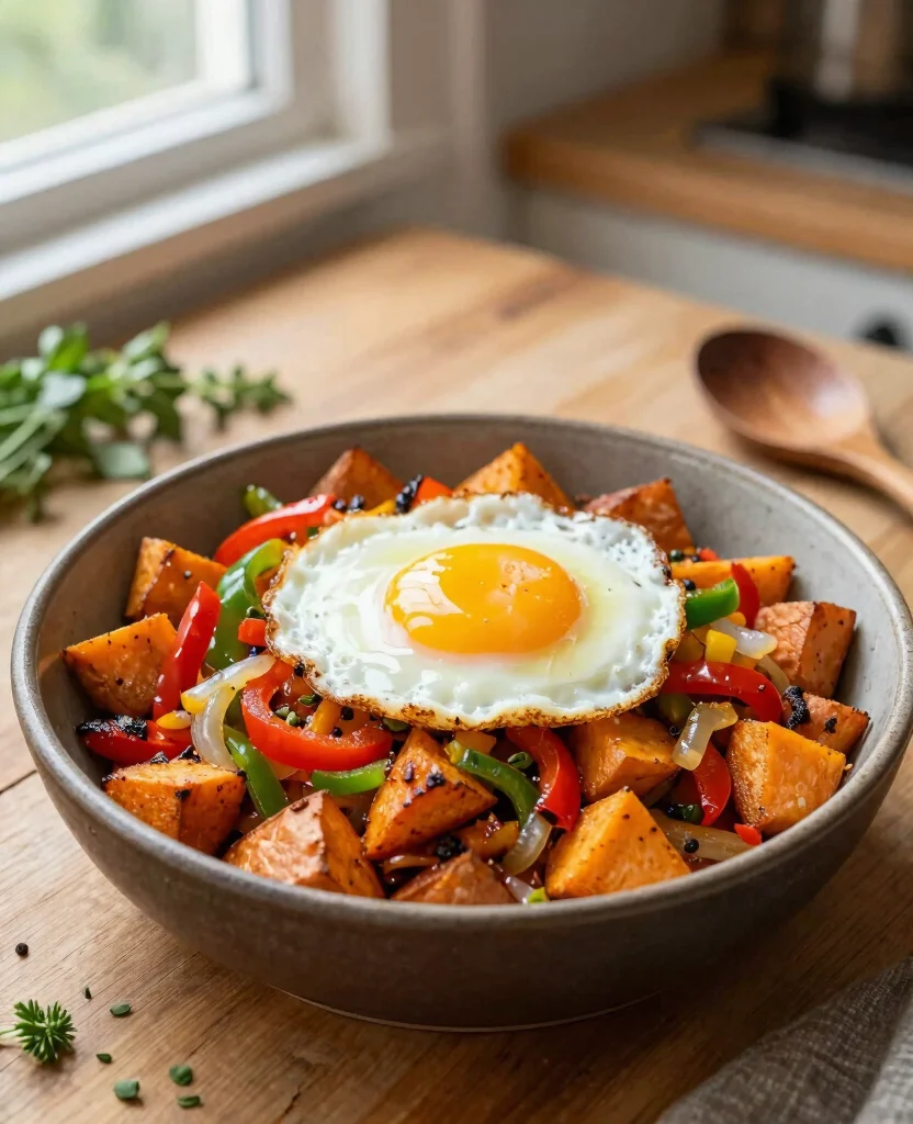 10 Easy Vegetarian Brunch Recipes for Lazy Weekend Mornings - 6. Sweet Potato Hash 1