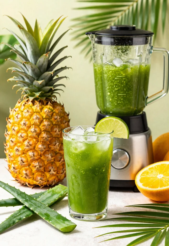 10 Healing Aloe Vera Juice Recipes for Skin and Digestion - 2. Tropical Aloe Detox Juice 1