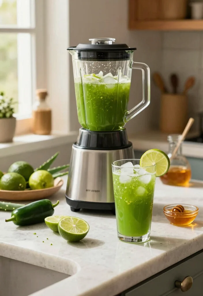 10 Healing Aloe Vera Juice Recipes for Skin and Digestion - 5. Spicy Aloe Verde Juice 1