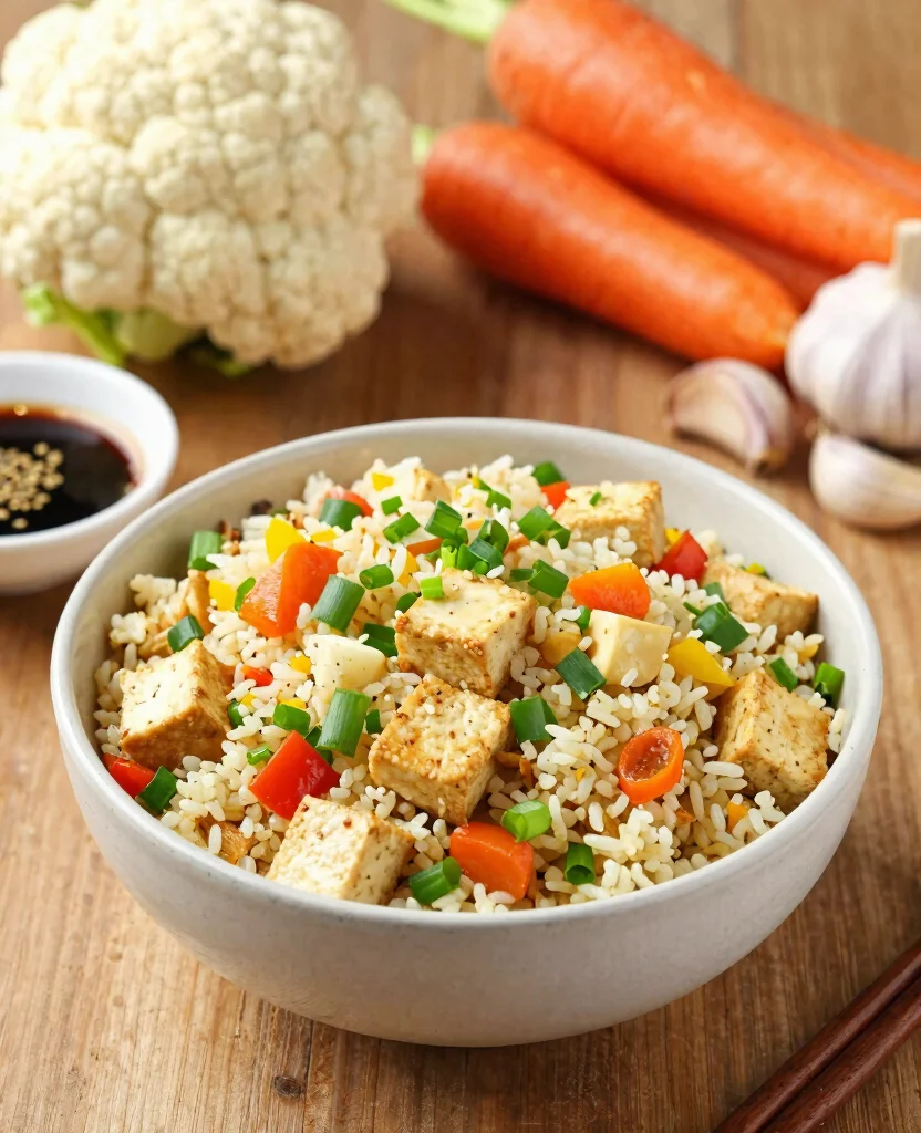 10 Healthy Diabetic-Friendly Vegetarian Recipes You Can Enjoy Daily - 2. Cauliflower Rice Stir-Fry 1