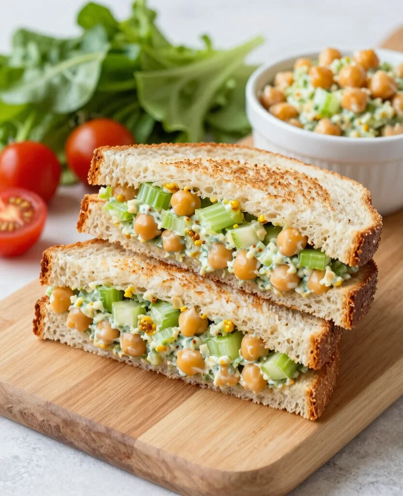 10 Healthy Diabetic-Friendly Vegetarian Recipes You Can Enjoy Daily - 5. Chickpea Salad Sandwich 1