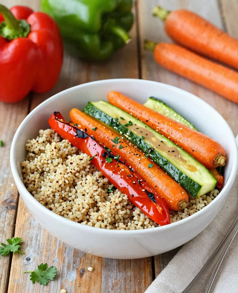 10 Healthy Diabetic-Friendly Vegetarian Recipes You Can Enjoy Daily - 7. Roasted Vegetable Quinoa Bowl 1