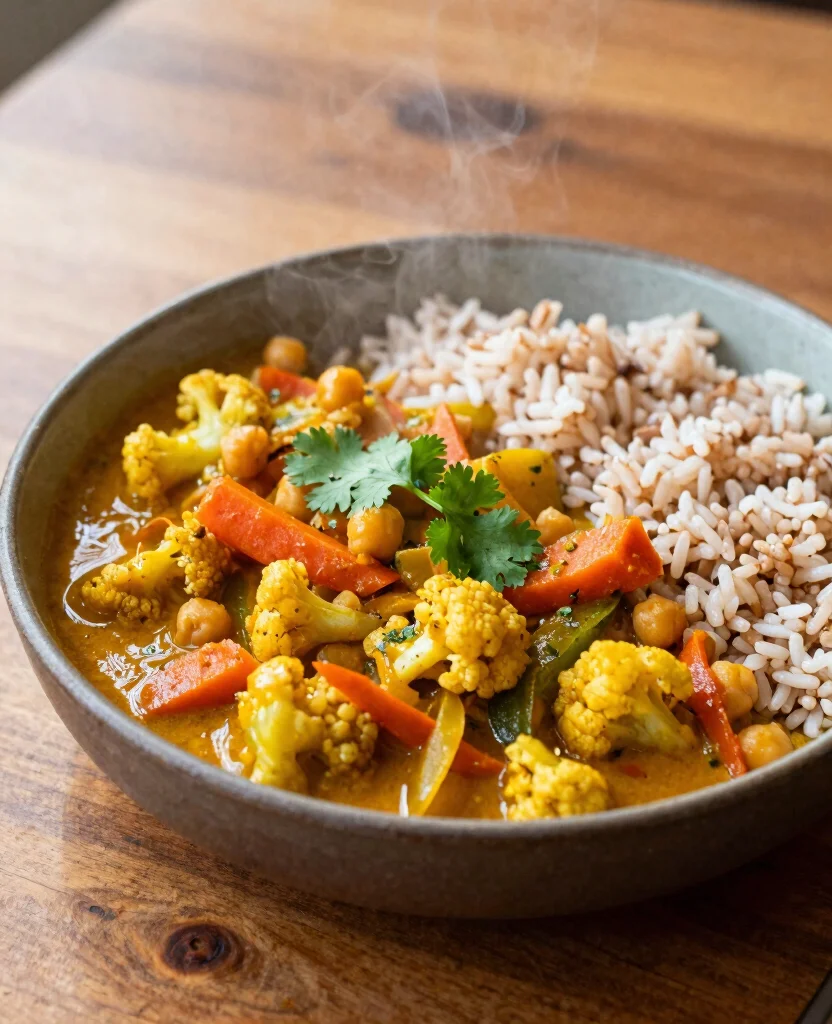 10 Healthy Diabetic-Friendly Vegetarian Recipes You Can Enjoy Daily - 9. Vegetable Curry with Chickpeas 1