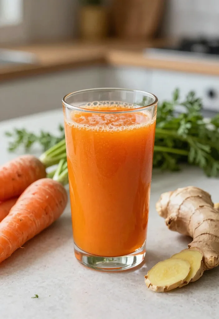 10 Heart-Healthy Juice Recipes to Lower Cholesterol Naturally - 6. Spicy Carrot Ginger Juice 1