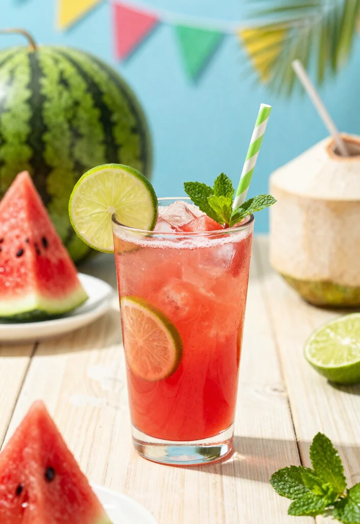 10 Hydrating Watermelon and Lime Juice Recipes for Hot Days - 10. Watermelon Lime Cooler 1