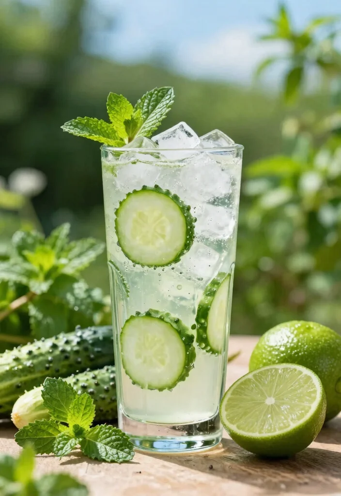 10 Low-Sugar Juice Recipes for Natural Diabetes Control - 4. Cucumber and Mint Cooler 1