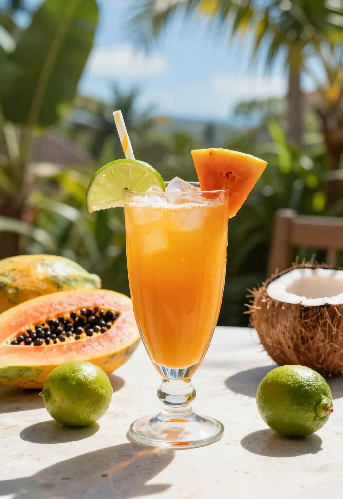 10 Low-Sugar Juice Recipes for Natural Diabetes Control - 7. Tropical Papaya and Lime Juice 1