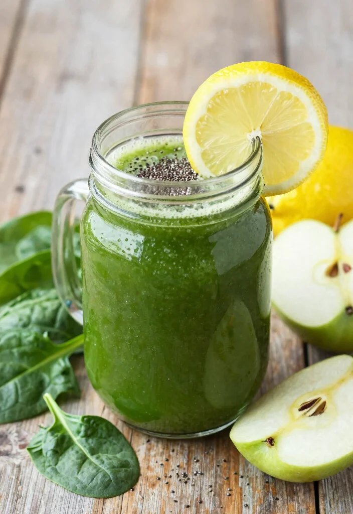 10 Nutrient-Rich Juice Recipes for Healthy Hair and Nail Growth - 1. Spinach and Apple Elixir 1