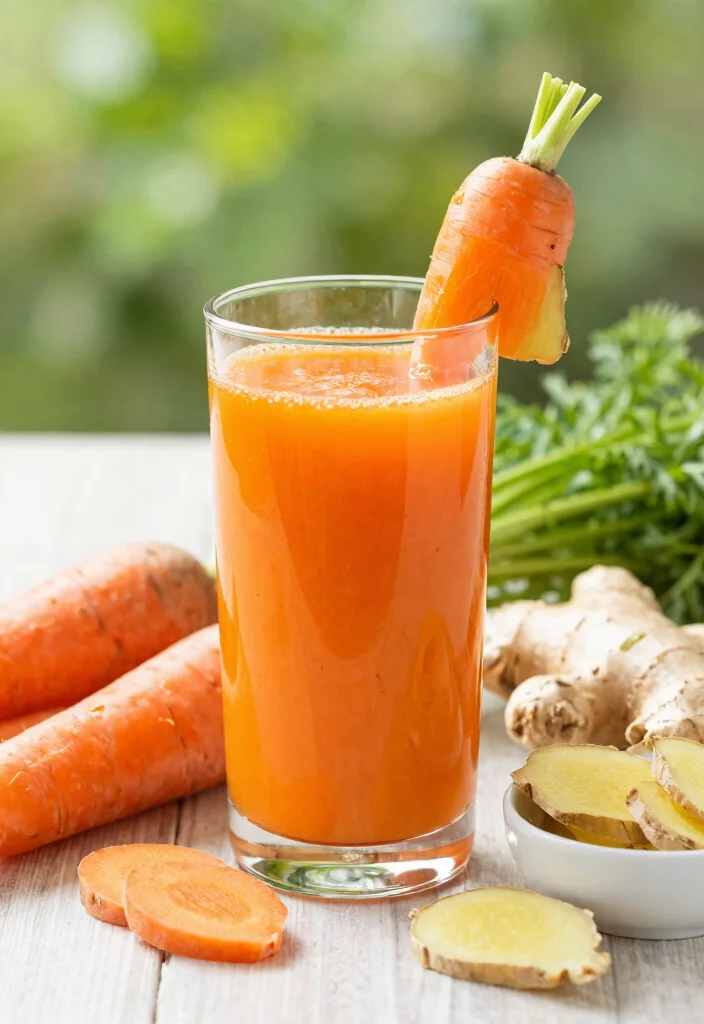 10 Nutrient-Rich Juice Recipes for Healthy Hair and Nail Growth - 2. Carrot and Ginger Vitality Juice 1