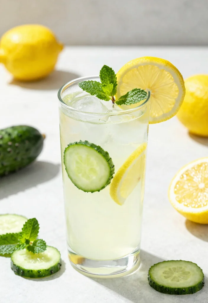 10 Nutrient-Rich Juice Recipes for Healthy Hair and Nail Growth - 9. Lemon and Cucumber Refreshing Drink 1