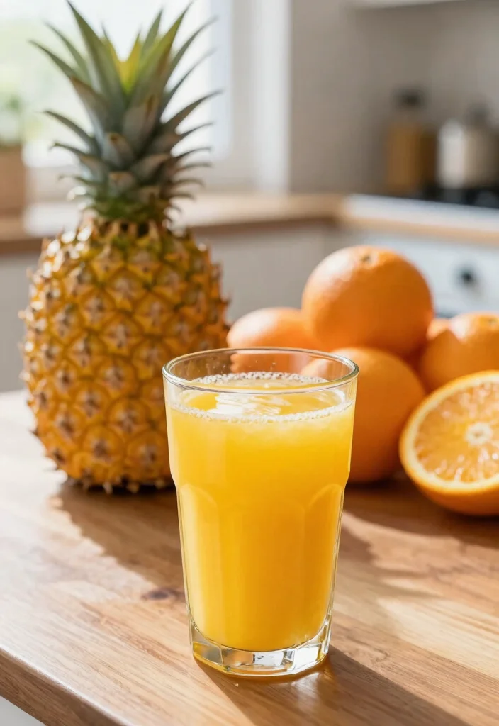 10 Tropical Pineapple and Orange Juice Recipes to Boost Immunity - 1. Classic Pineapple Orange Juice 1