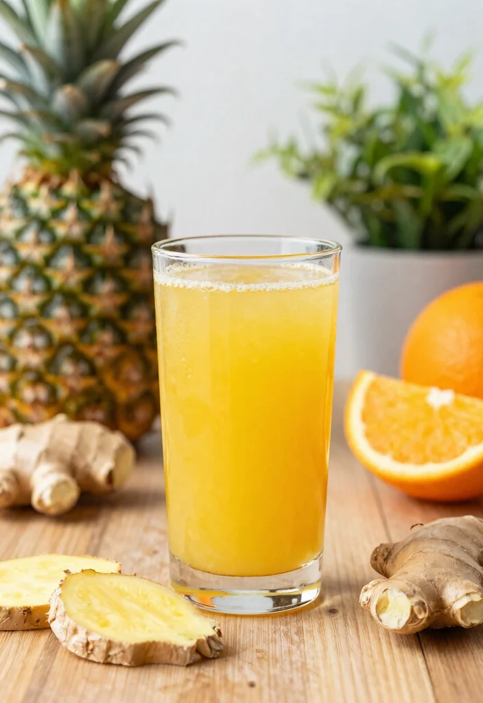 10 Tropical Pineapple and Orange Juice Recipes to Boost Immunity - 4. Pineapple Orange Detox Juice 1